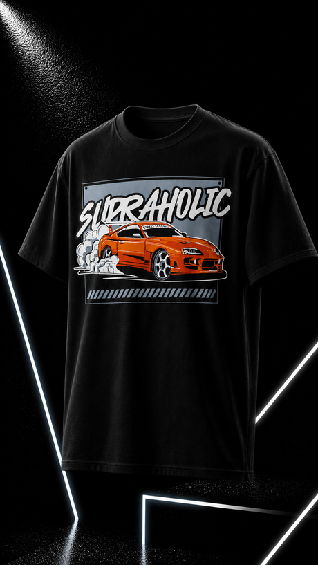 Supraholic - T-Shirt  - Black | 100kmph