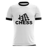 White Sports T-shirt with Chess Design for Kids