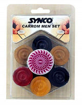 Synco Carrom Coins and Striker Blister Set (Pack of 2)