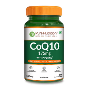 Coenzyme Q10 175mg  Supports Cellular Energy & Heart Health | 60 Capsules