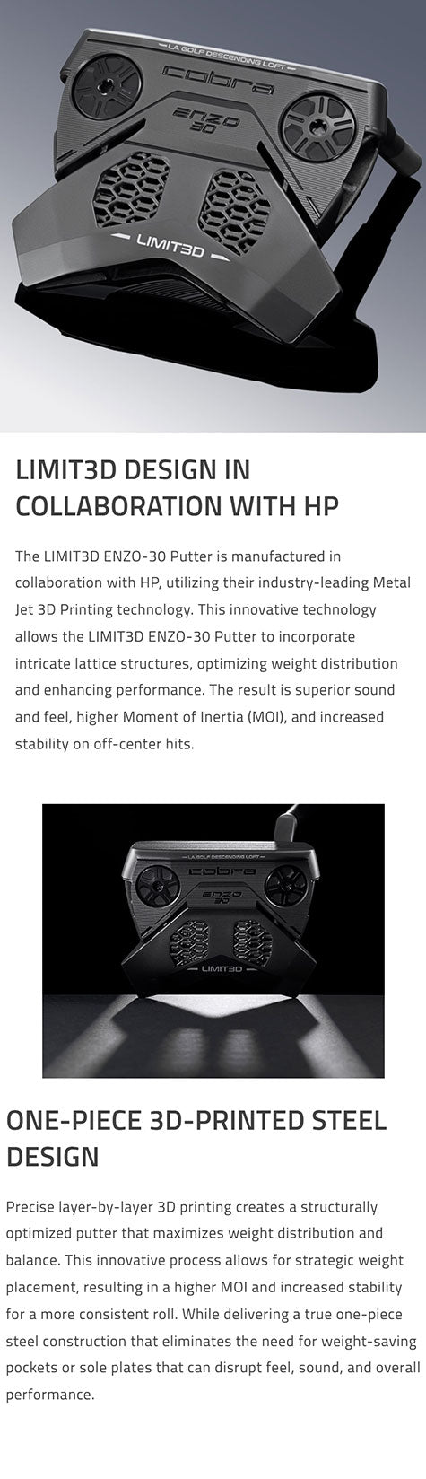 Cobra King 3D Printed Enzo-30 Limited Edition Putter