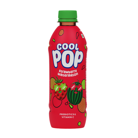 CoolPop Strawberry Watermelon 300ml (PET Bottles) Pack of 12 - Sports Drinks & Beverages by Knack Beverages