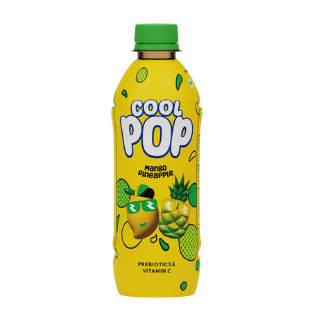 CoolPop Mango Pineapple 300ml (PET Bottles) Pack of 12 - Sports Drinks & Beverages by Knack Beverages