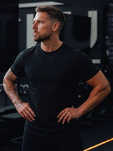 Cotton Flex Tee Shadow Black