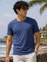 Cotton Flex Tee Dark Tide