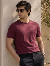 Cotton Flex Tee Dusty Wine
