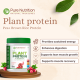 Vegan Protein Cranberry Crush Powder Plant-Based Protein (500g)