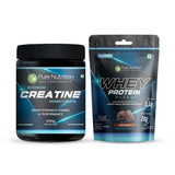 Strength Combo: Creatine Monohydrate + Whey Protein Blend - Nutrition by Pure Nutrition