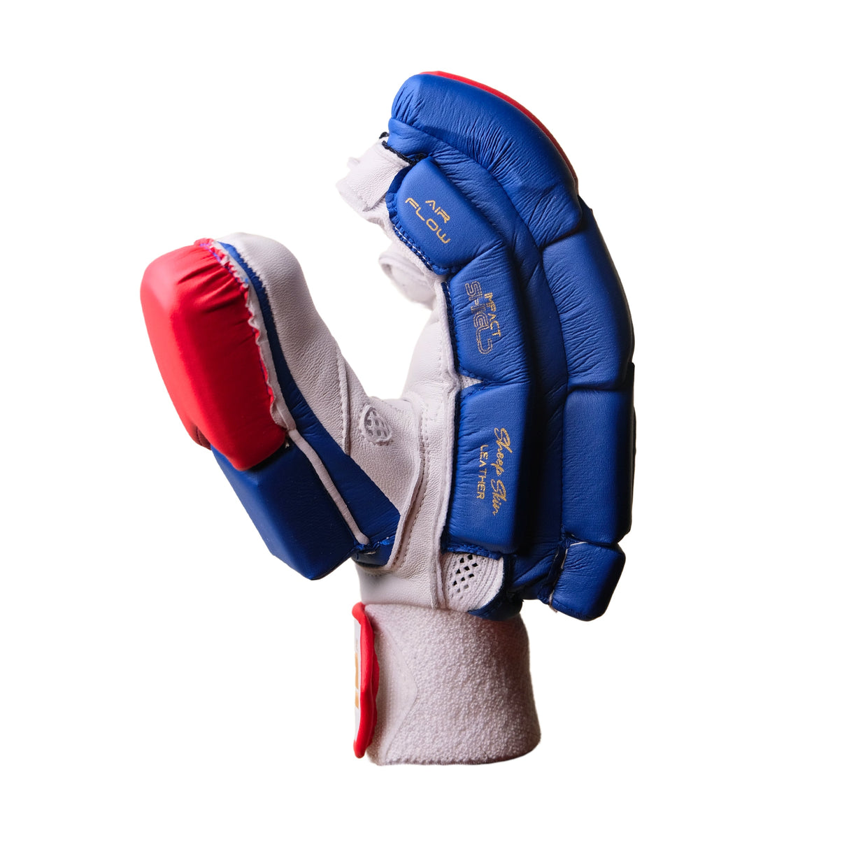 Cricket Batting Gloves - SplitX - Blue & Red