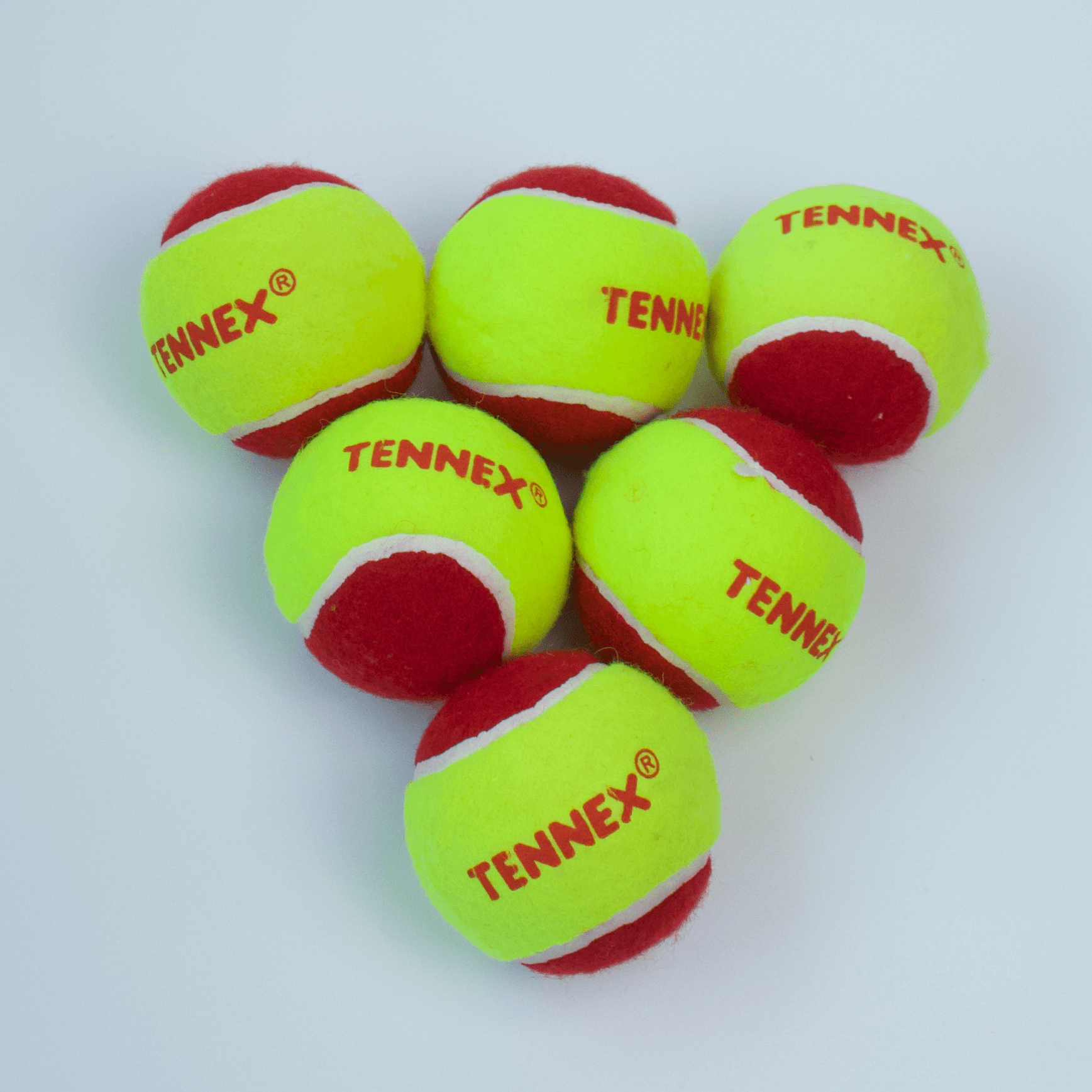 Cricket Tennis Ball Hard/Heavy Weight (Pack of 6) - Overarm Bowling