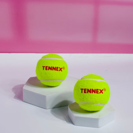 Cricket Tennis Ball Hard/Heavy Weight (Pack of 6) - Overarm Bowling | Tennex