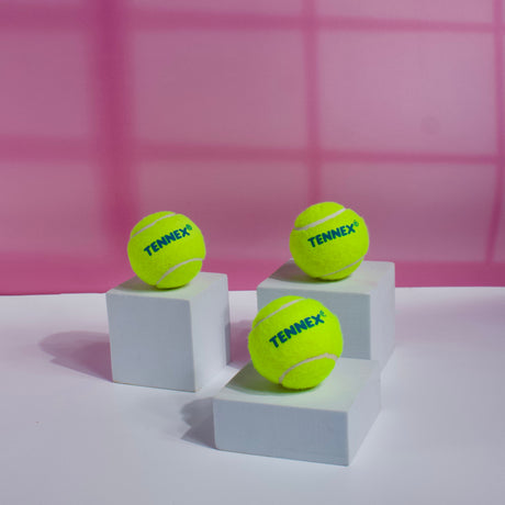 Cricket Tennis Ball Soft/Light Weight (Pack of 6) - Underarm Bowling