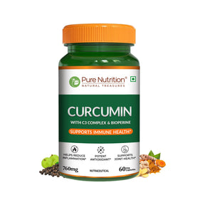 Curcumin with C3 Complex & Bioperine 60 Veg Capsules | Joint & Immunity