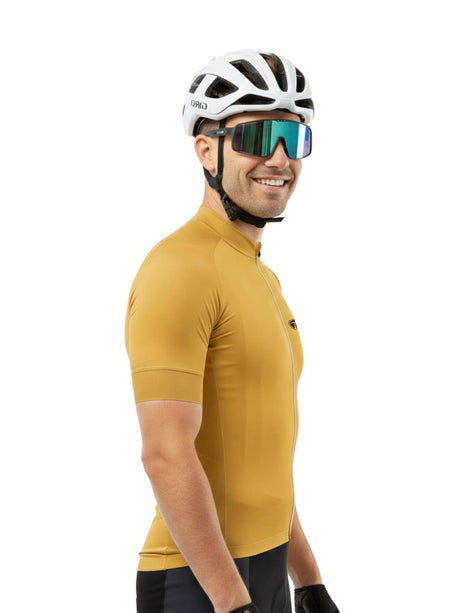 Cycling Jersey for Men Yellow Solid Color | Triumph
