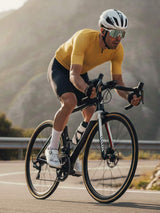 Cycling Jersey for Men Yellow Solid Color
