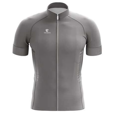 Men’s Half Sleeve Cycling Grey Jerseys | Custom Cycling Clothing | Triumph