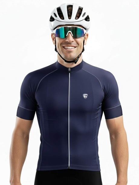 Men’s Cycling Jerseys Dark Blue | Custom Bicycle Clothing | Triumph