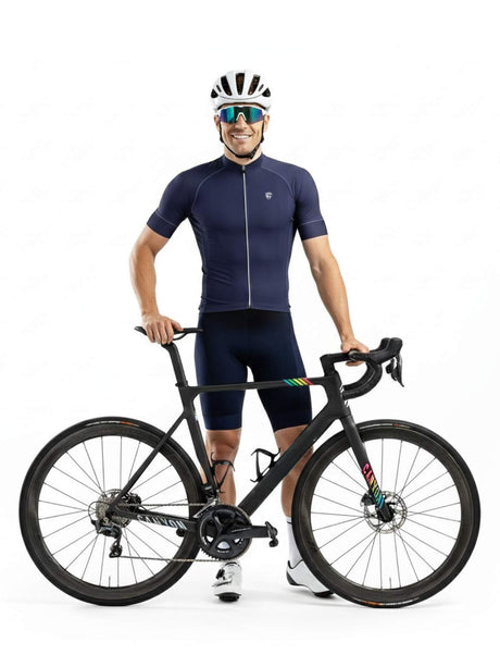 Men’s Cycling Jerseys Dark Blue | Custom Bicycle Clothing | Triumph