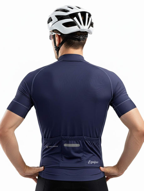Men’s Cycling Jerseys Dark Blue | Custom Bicycle Clothing | Triumph