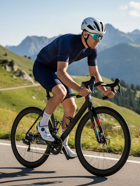 Men’s Cycling Jerseys Dark Blue | Custom Bicycle Clothing | Triumph