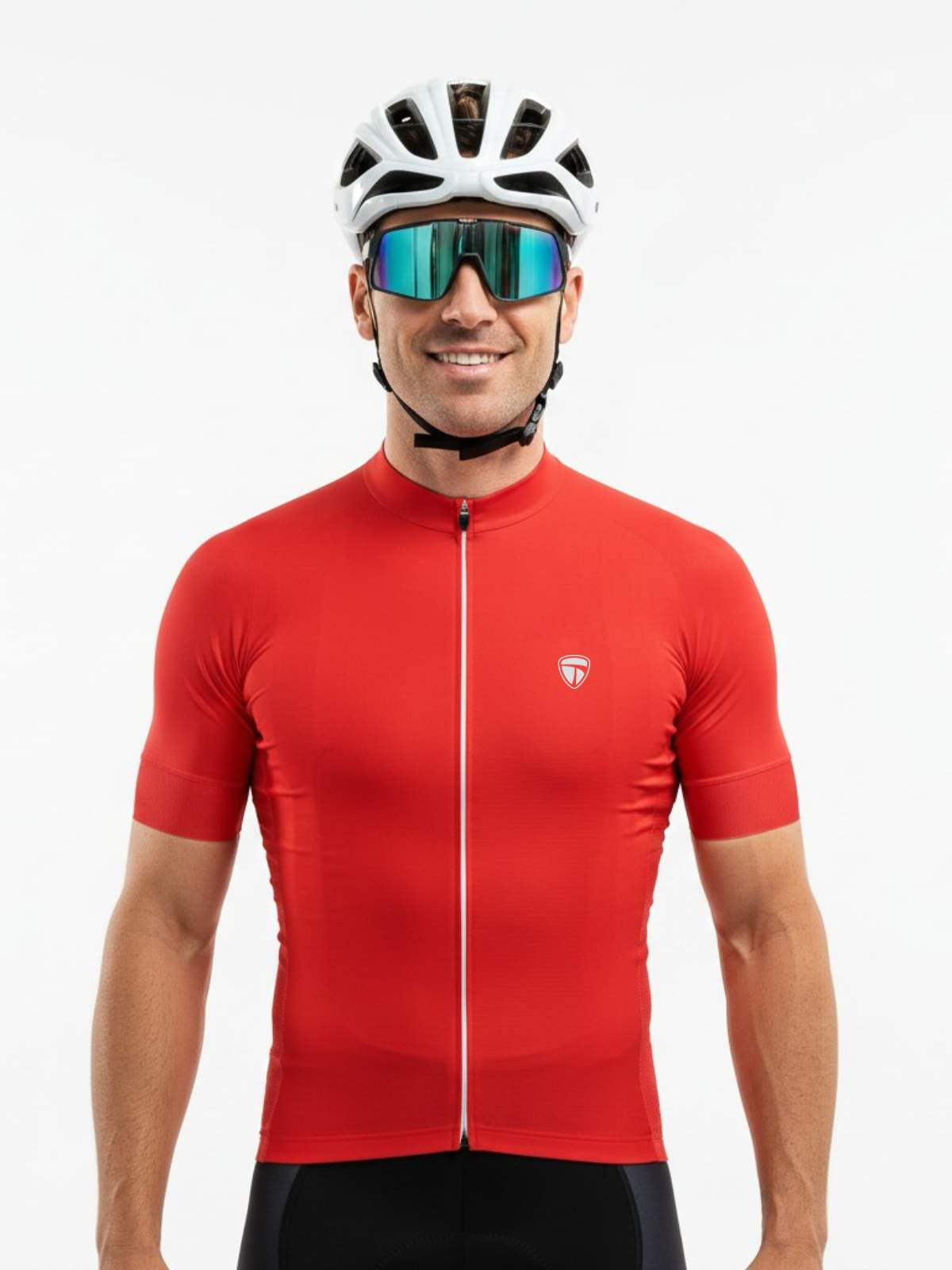 Men’s Dri-Fit Cycling Jerseys Red Color | Custom Cycling Wear