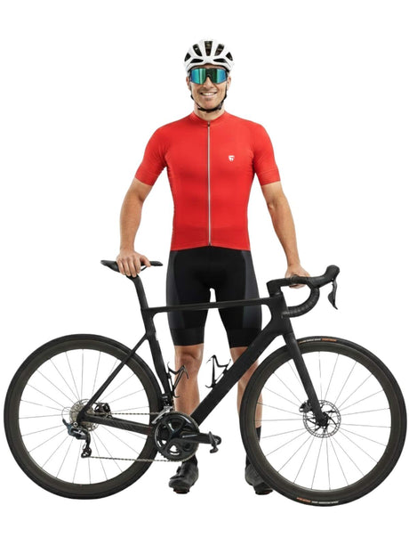 Men’s Dri-Fit Cycling Jerseys Red Color | Custom Cycling Wear | Triumph