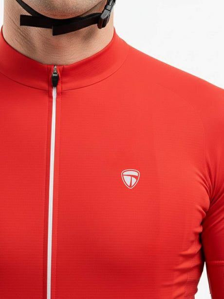Men’s Dri-Fit Cycling Jerseys Red Color | Custom Cycling Wear | Triumph