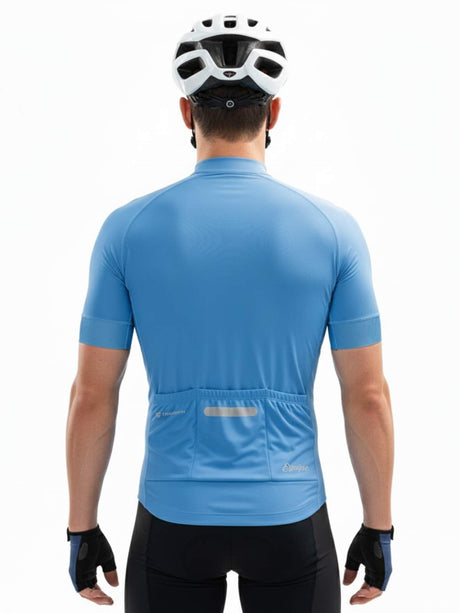 Polyester Drifit Mens Cycling Jersey SKY Blue | Triumph