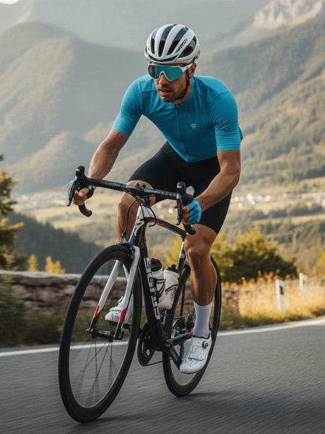 Polyester Drifit Mens Cycling Jersey SKY Blue | Triumph