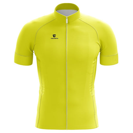 Men’s Cycling Jersey Yellow | Add Team Name Number and Logo | Triumph