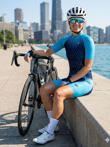 Race Fit Peloton Women Cycling Jerseys & Gel Padded Shorts | Triumph