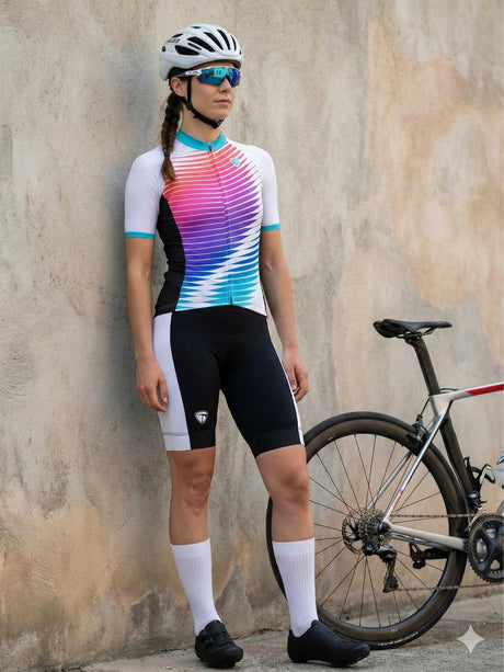 Cycling Jersey Peloton with Rear Pockets for Women, Bike Bicycle Padded Shorts Bottom Tights | Triumph