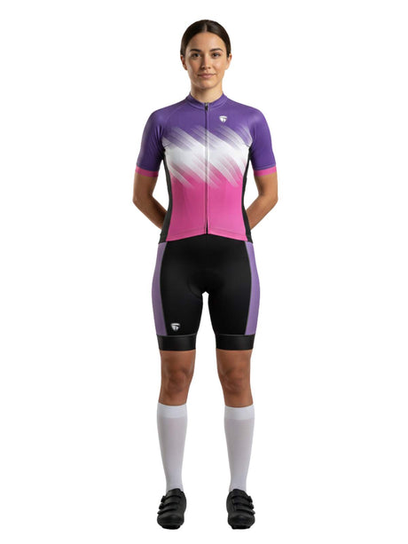 Cycling Jersey & Gel Padded Tights for Girls | Women Bike Bicycle Clothing Set | Triumph