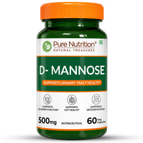 D-Mannose 500mg | 60 Veg Capsules - Nutrition by Pure Nutrition