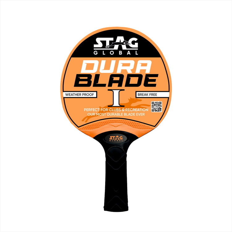 STAG GLOBAL Dura Blade Table Tennis Single Racket (Orange/Black) (Green/Black) (2025 Model)