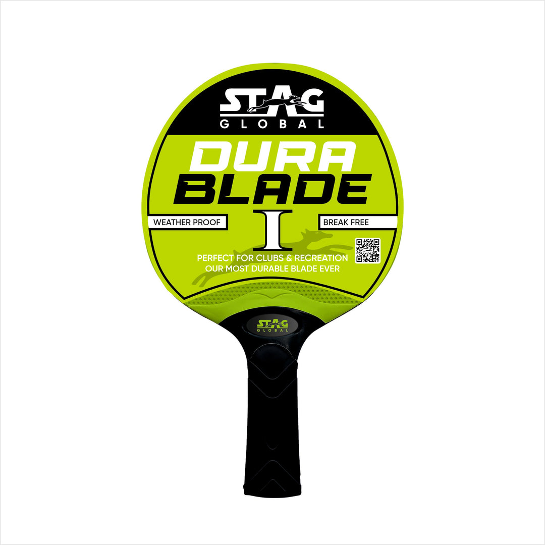 STAG GLOBAL Dura Blade Table Tennis Single Racket (Orange/Black) (Green/Black) (2025 Model)