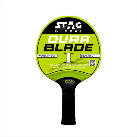 STAG GLOBAL Dura Blade Table Tennis Single Racket (Orange/Black) (Green/Black) (2025 Model)
