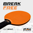 STAG GLOBAL Dura Blade Table Tennis Single Racket (Orange/Black) (Green/Black) (2025 Model)