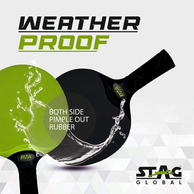 STAG GLOBAL Dura Blade Table Tennis Single Racket (Orange/Black) (Green/Black) (2025 Model)