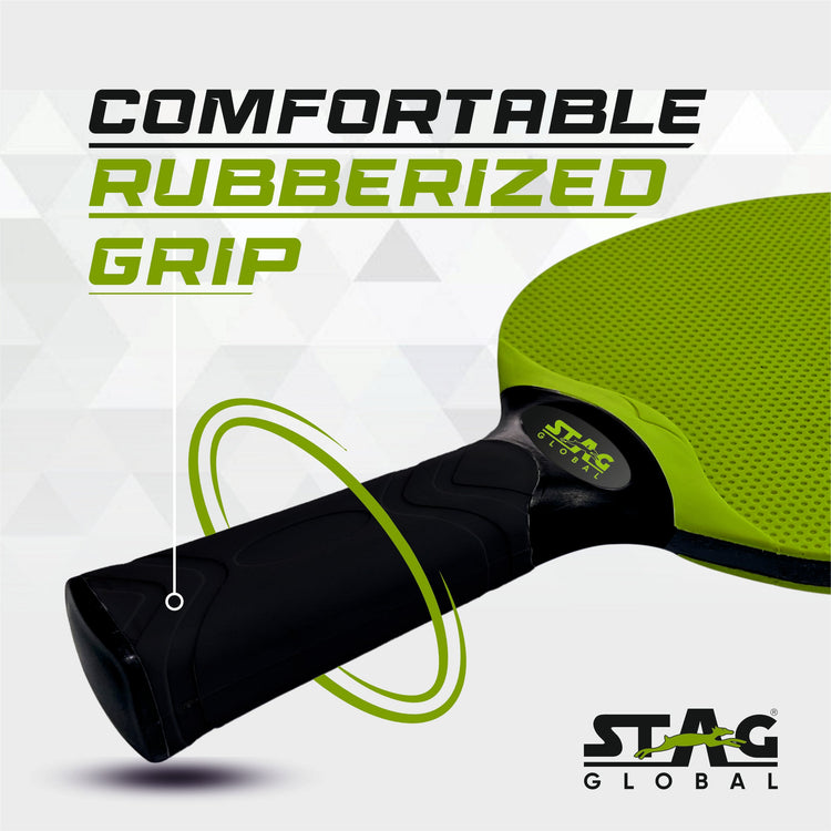 STAG GLOBAL Dura Blade Table Tennis Single Racket (Orange/Black) (Green/Black) (2025 Model)