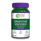 Digestive Enzymes with Bromelain 840mg | Multi Enzyme Blend Supplement | 90 Veg Tablets - Nutrition by Pure Nutrition