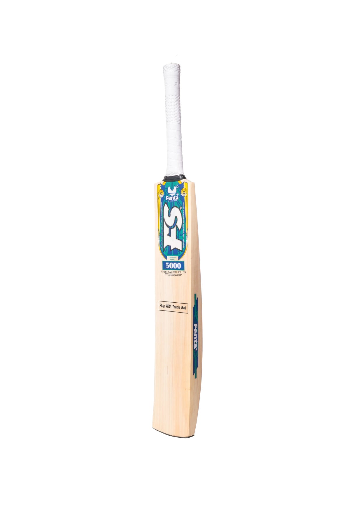 Fenta 5000: Premium Cane Handle Cricket Tennis Bat (Kashmiri Willow)