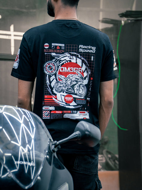 OM3GA Japan #1 - T-Shirt - Black | 100kmph