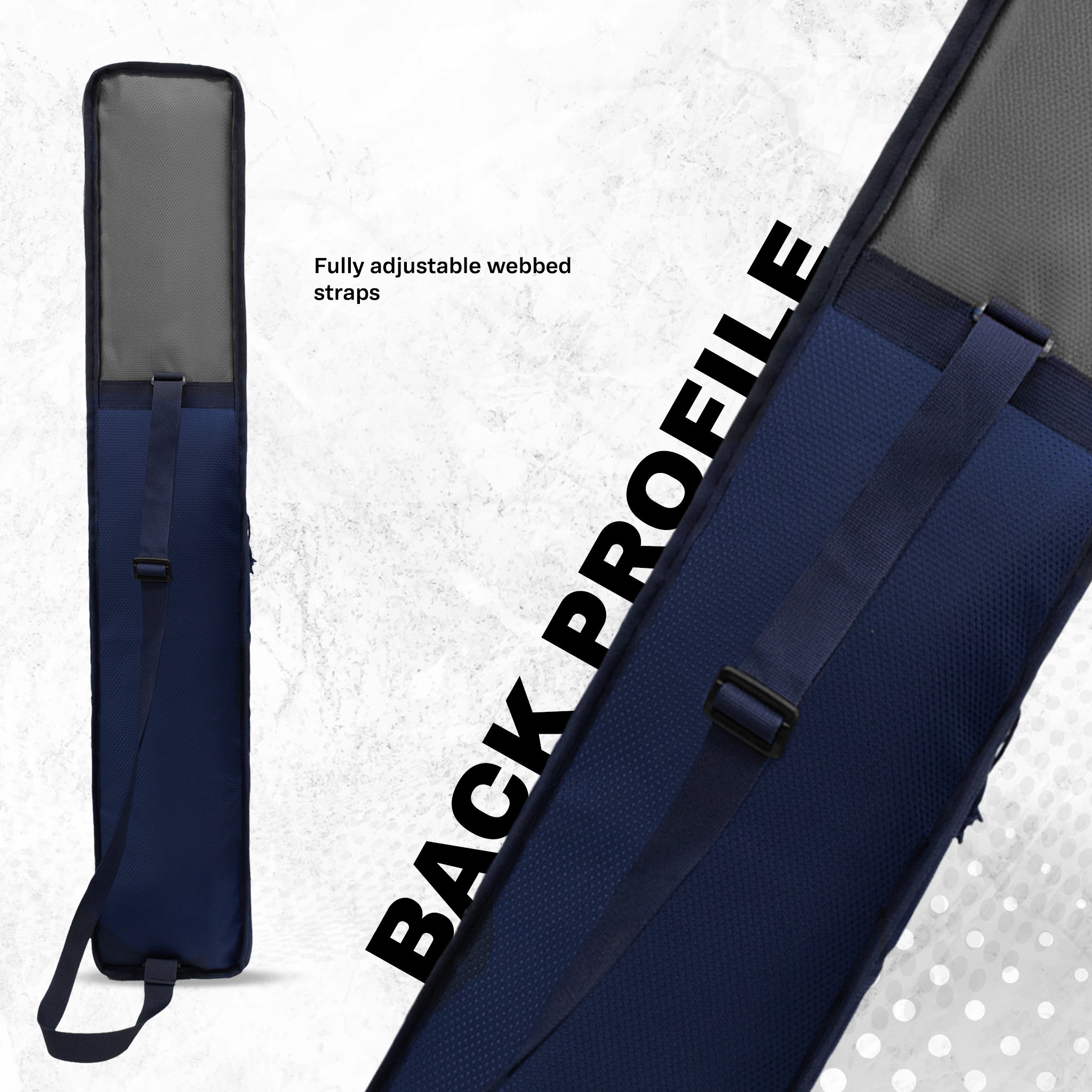 Hayden Grey Cricket Bat Cover Polyester Material, Premium Full Size Cover for Wooden and Plastic Bats with Heavy Duty Stitched Strap