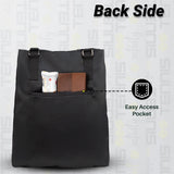 Borg Black 23L Tennis Badminton Squash Shoulder Bag/Sep Shoe Pocket/Bottle Holder/Organiser