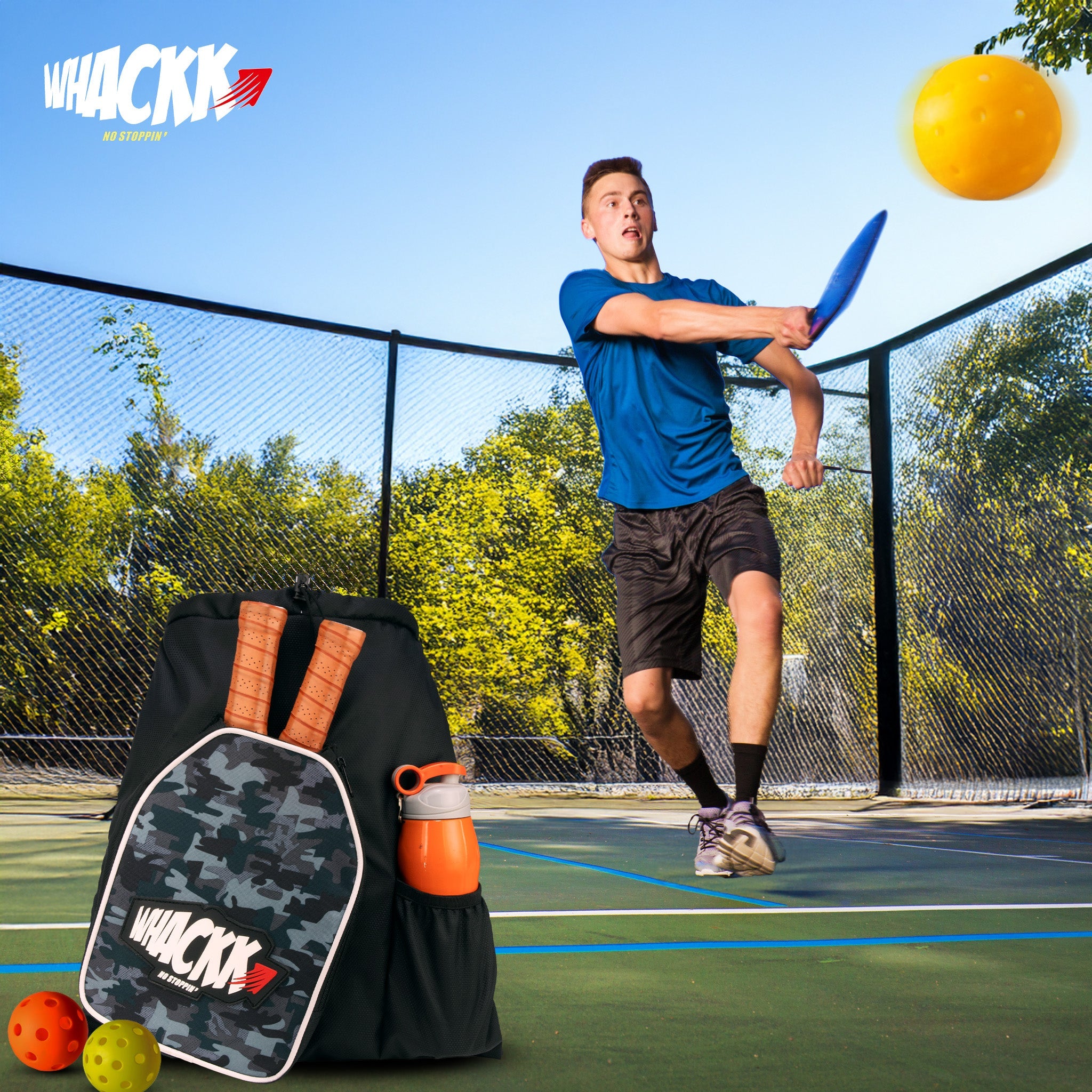 Dink Black Wildstone 8L Pickelball/ Table Tennis TT Bag Lightweight Unisex