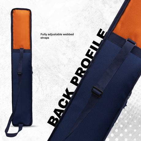 Hayden Orange Cricket Bat Cover Polyester Material, Premium Full Size Cover for Wooden and Plastic Bats with Heavy Duty Stitched Strap