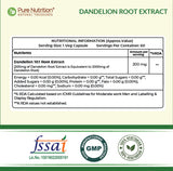 Dandelion Root Extract 200mg Liver, Digestion & Antioxidant Support | Veg Caps