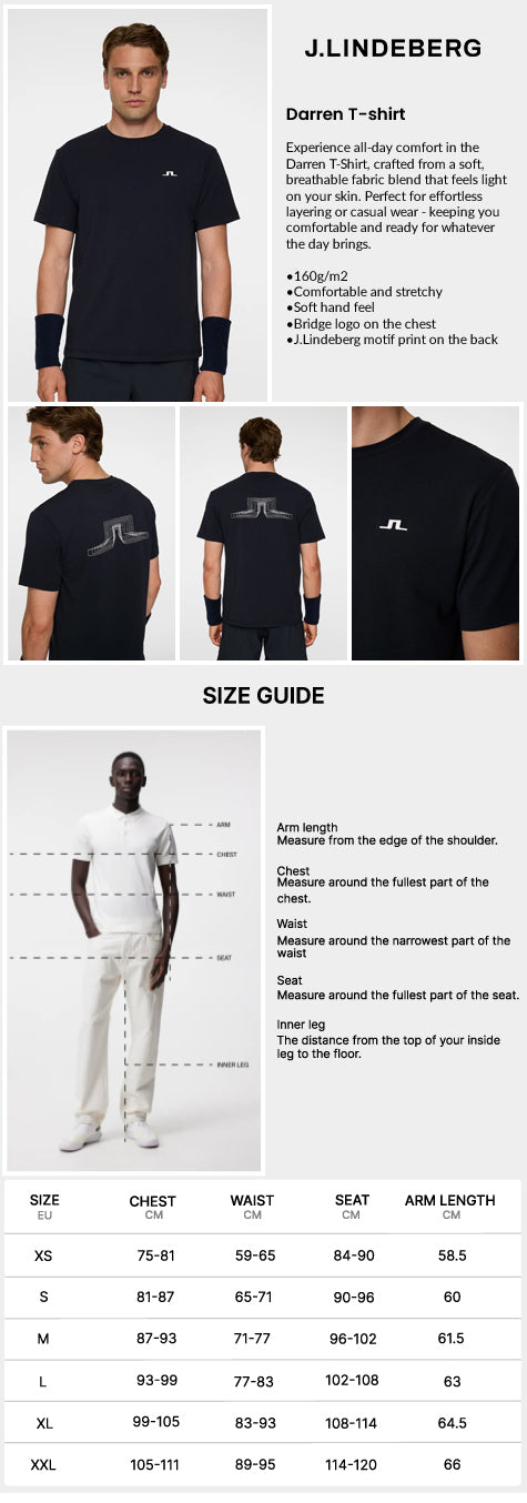 J Lindeberg Men's Darren T-Shirt - JL Navy