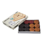 Synco Delux Carrom Coins Wooden 24 Coins (Pack of 2)